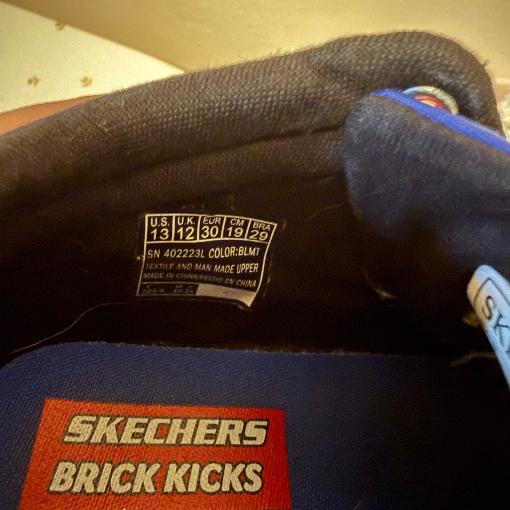 Skechers Kids Blue and Red High-Top Sneakers - Picture 4 of 4